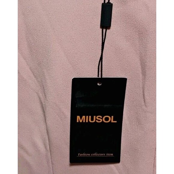 NEW Miusol Womens Retro Crew Neck Ruffle Style Pink Dress Party Wedding Size XXL - Picture 5 of 6